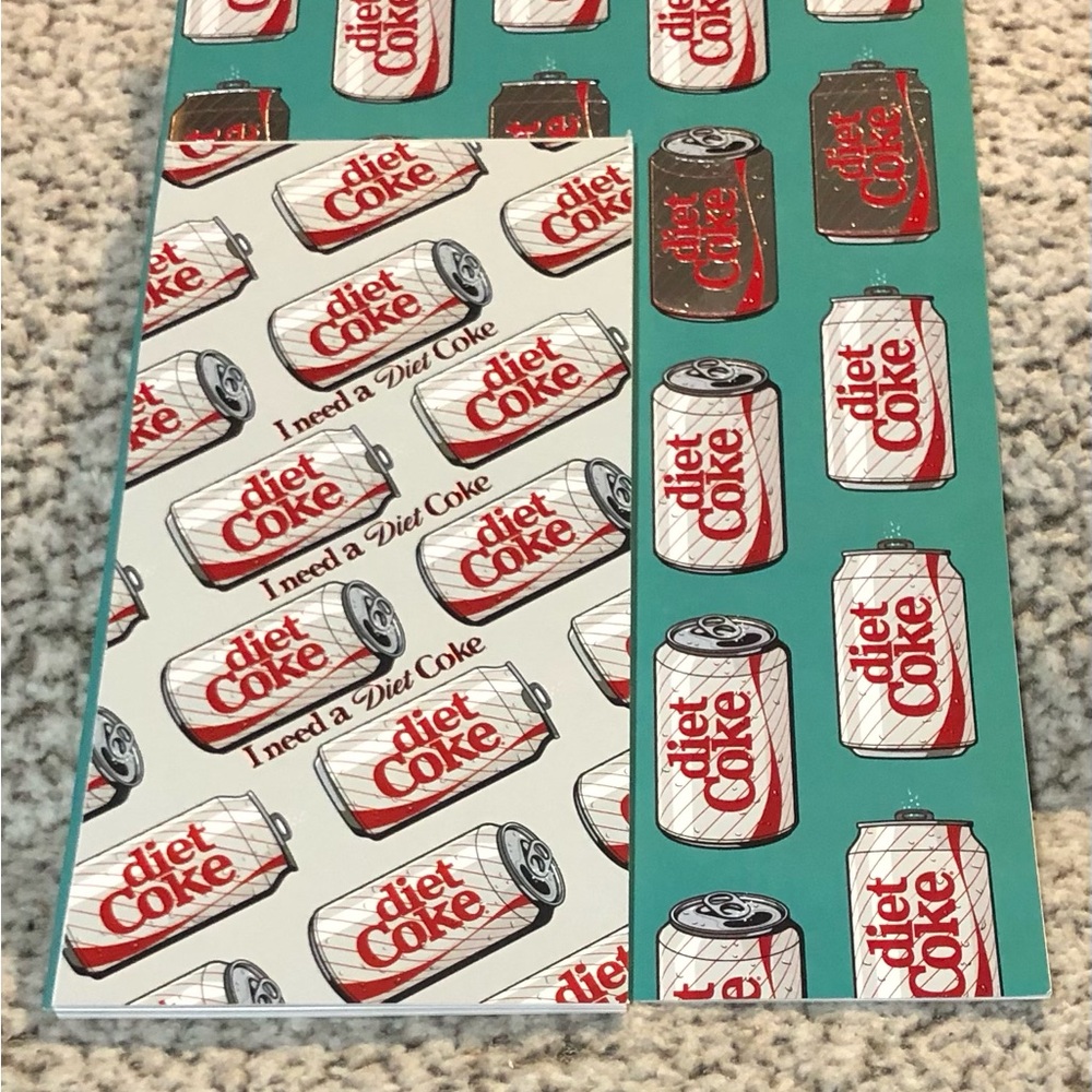 Diet Coke Journal Notebook & Notepad Cherry Coke Notebook & Notepad Set of 4